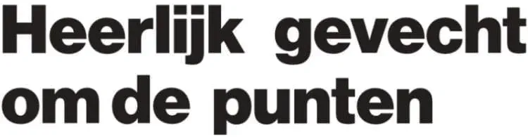 In het AD: Heerlijk gevecht om de punten 2 20191125 AD koptekst, Daltosite