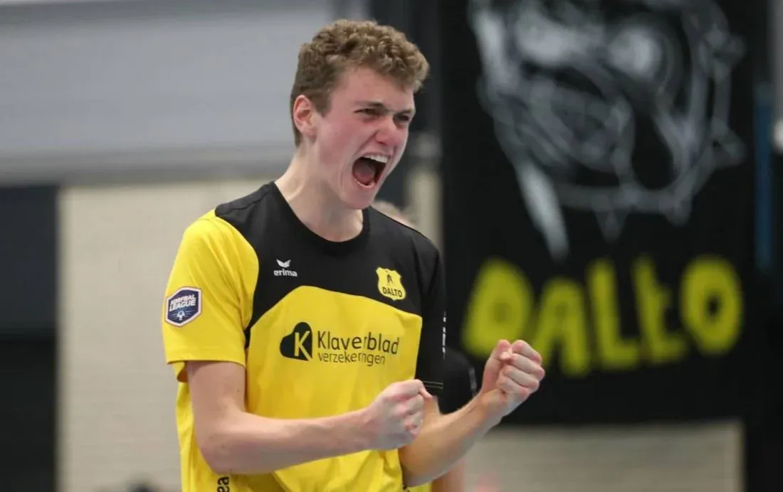 Cavelaars en Boere in voorselectie voor EK O21 1 20221212 AD Kris Boere - Dalto/Klaverblad Verzekeringen - Korfbal - Driebergen