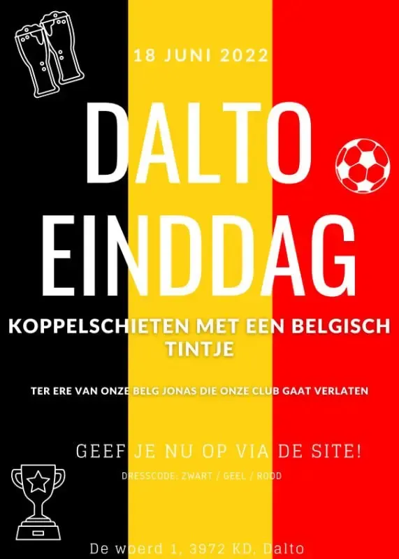 18 juni 2022 > > > EINDDAG DALTO 2 Affiche Dalto Einddag 2022