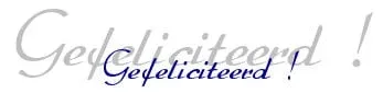 Gefeliciteerd namens Dalto!