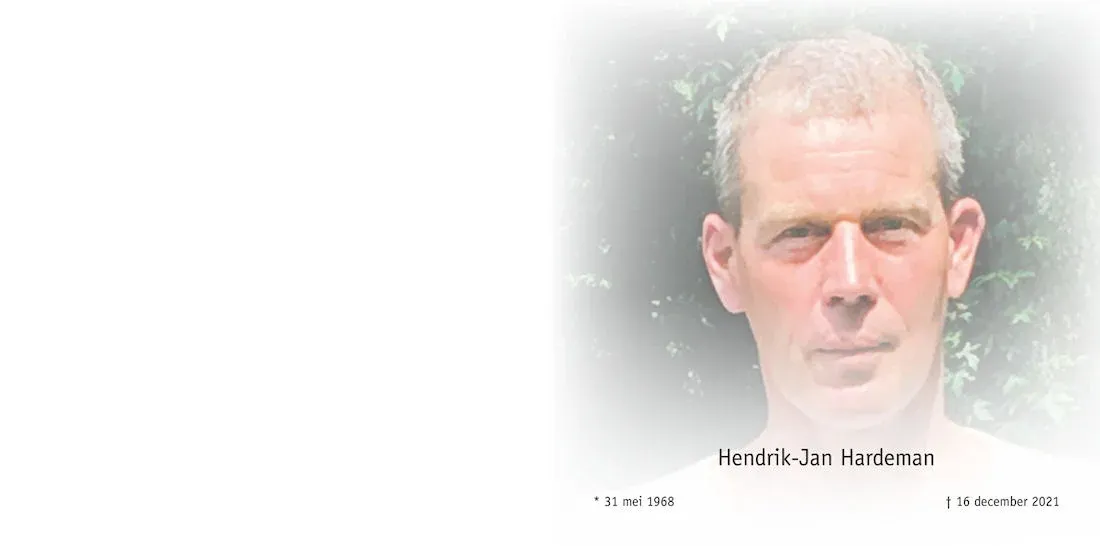 Overlijdensbericht 1 Rouwkaart Hendrik Jan - Daltosite