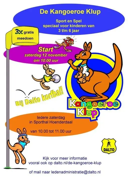 Kangoeroe Instuif 1 Dalto Kangoeroeklup 2016