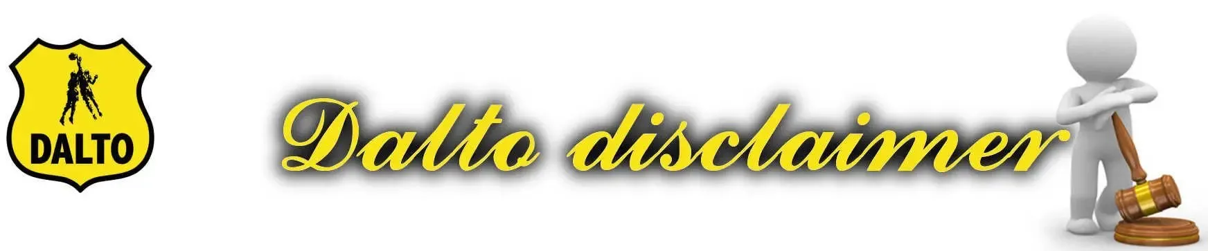Disclaimer 1 Dalto Disclaimer