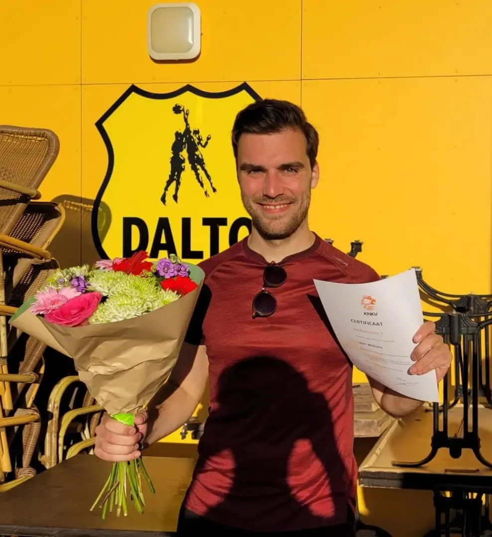 Leen geslaagd voor de KT3