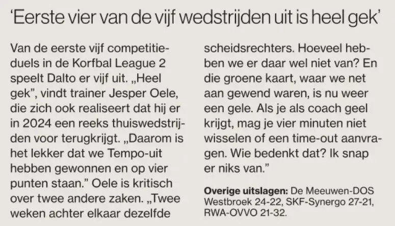 20231125 kader AD Daltosite - Dalto/Klaverblad Verzekeringen - Korfbal - Driebergen