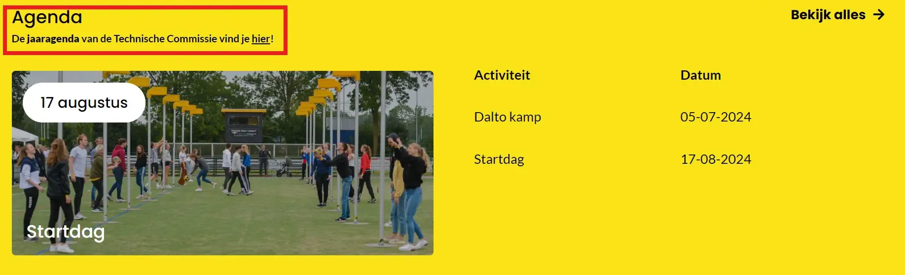 Jaaragenda seizoen 2024/2025 (paar wijzigingen) 1 Naamloos - Dalto/Klaverblad Verzekeringen - Korfbal - Driebergen