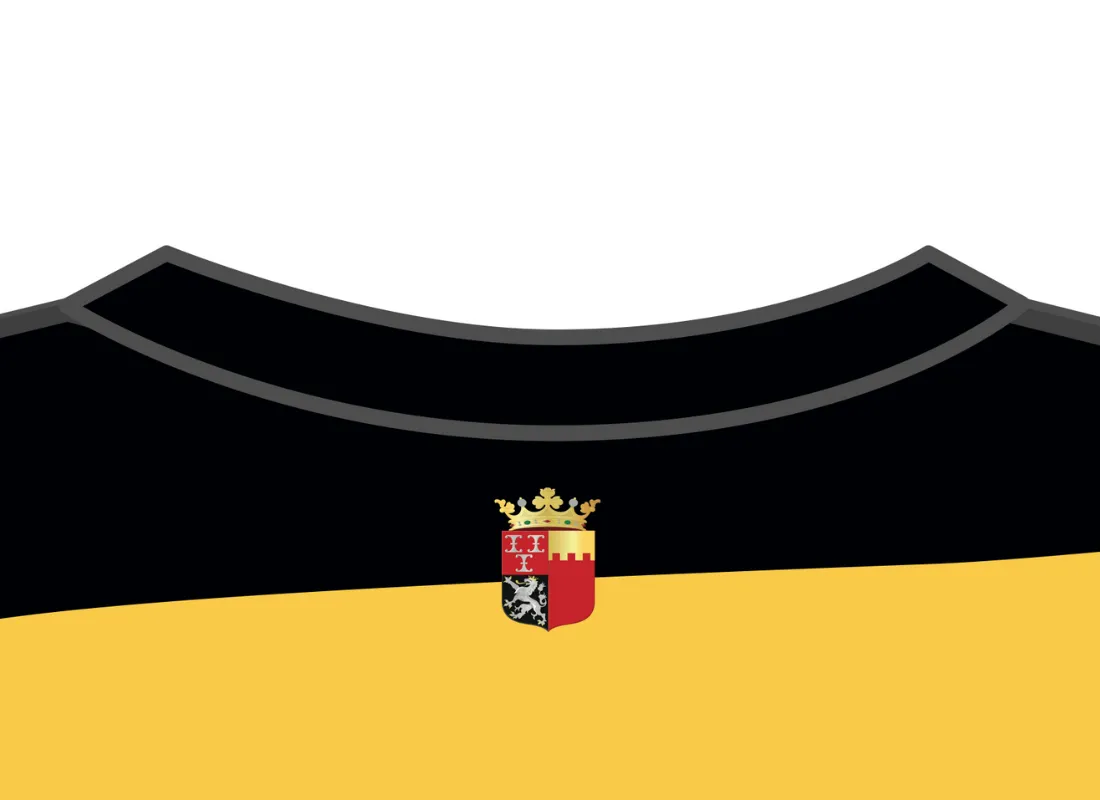 Gemeentewapen op de rug