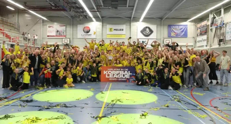 DaltoKlaverblad Verzekeringen wint Korfbal League 2 en promoveert naar de Korfbal League - Dalto/Klaverblad Verzekeringen - Korfbal - Driebergen