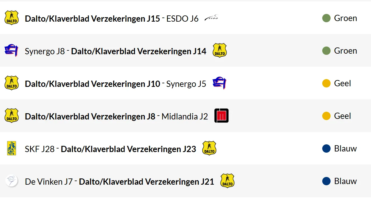 a2b71ae4 07ce 4bde b756 182c2c94b50d - Dalto/Klaverblad Verzekeringen - Korfbal - Driebergen